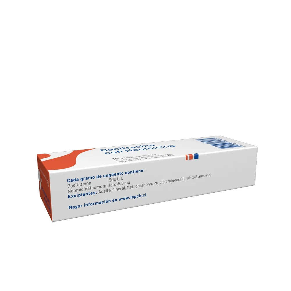 Bacitracina + Neomicina Ungüento Dérmico 15 G