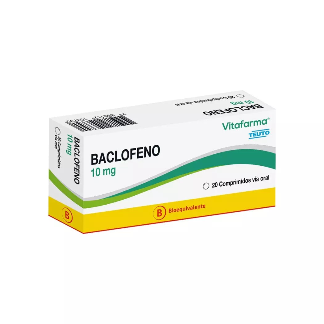 Baclofeno 10 MG x 20 Comprimidos