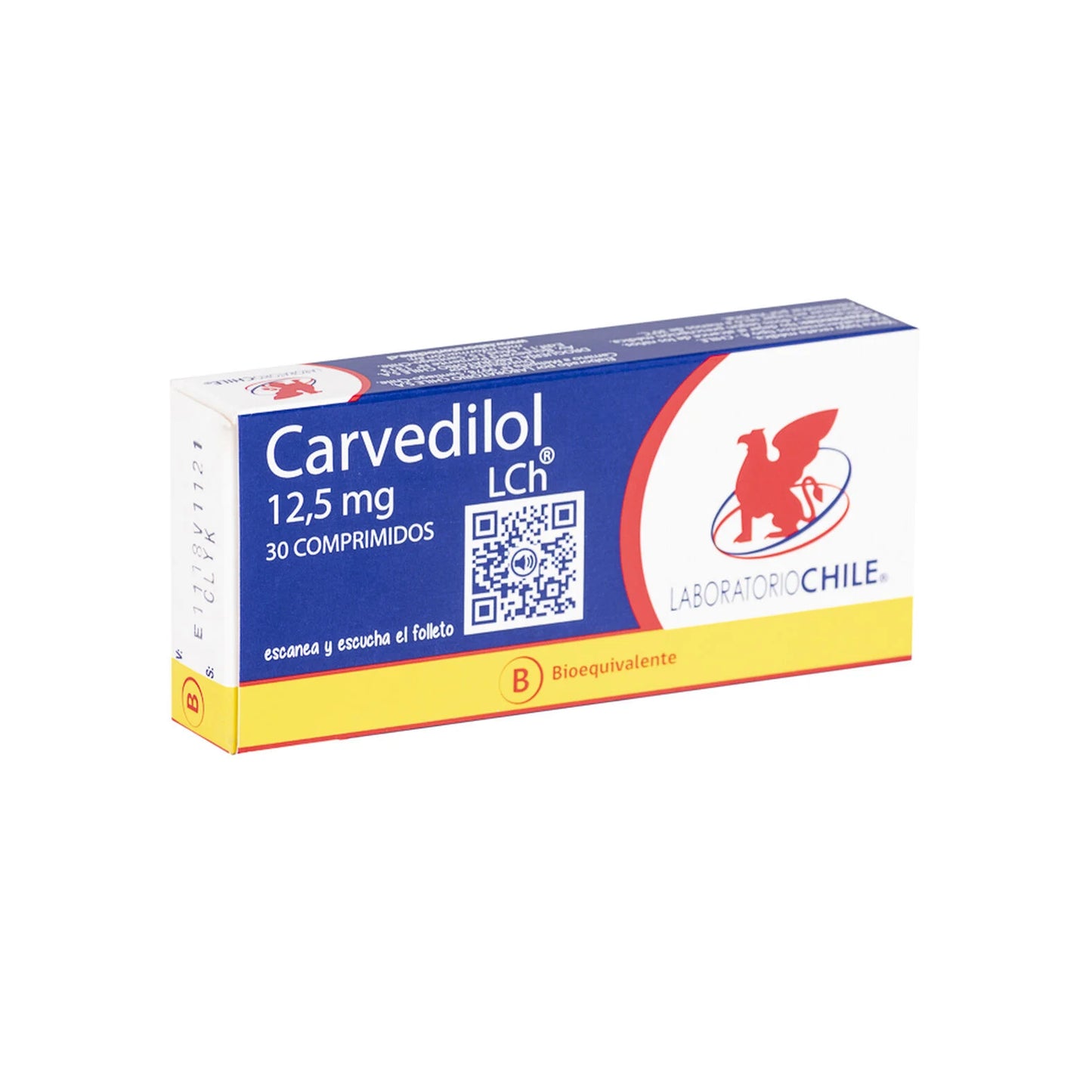 Carvedilol 12.5 MG 30 Comprimidos LCH