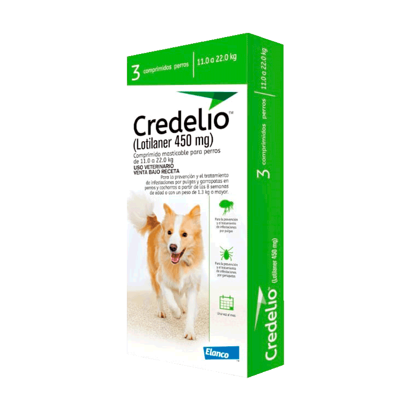 Credelio antiparasitario externo perros 11-22 Kg x1