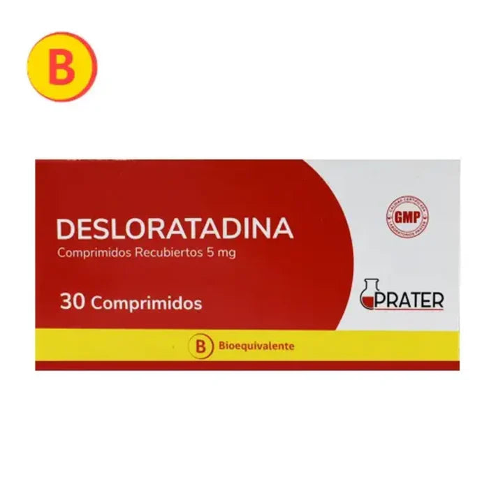 Desloratadina 5 MG x 30 Comprimidos Prater