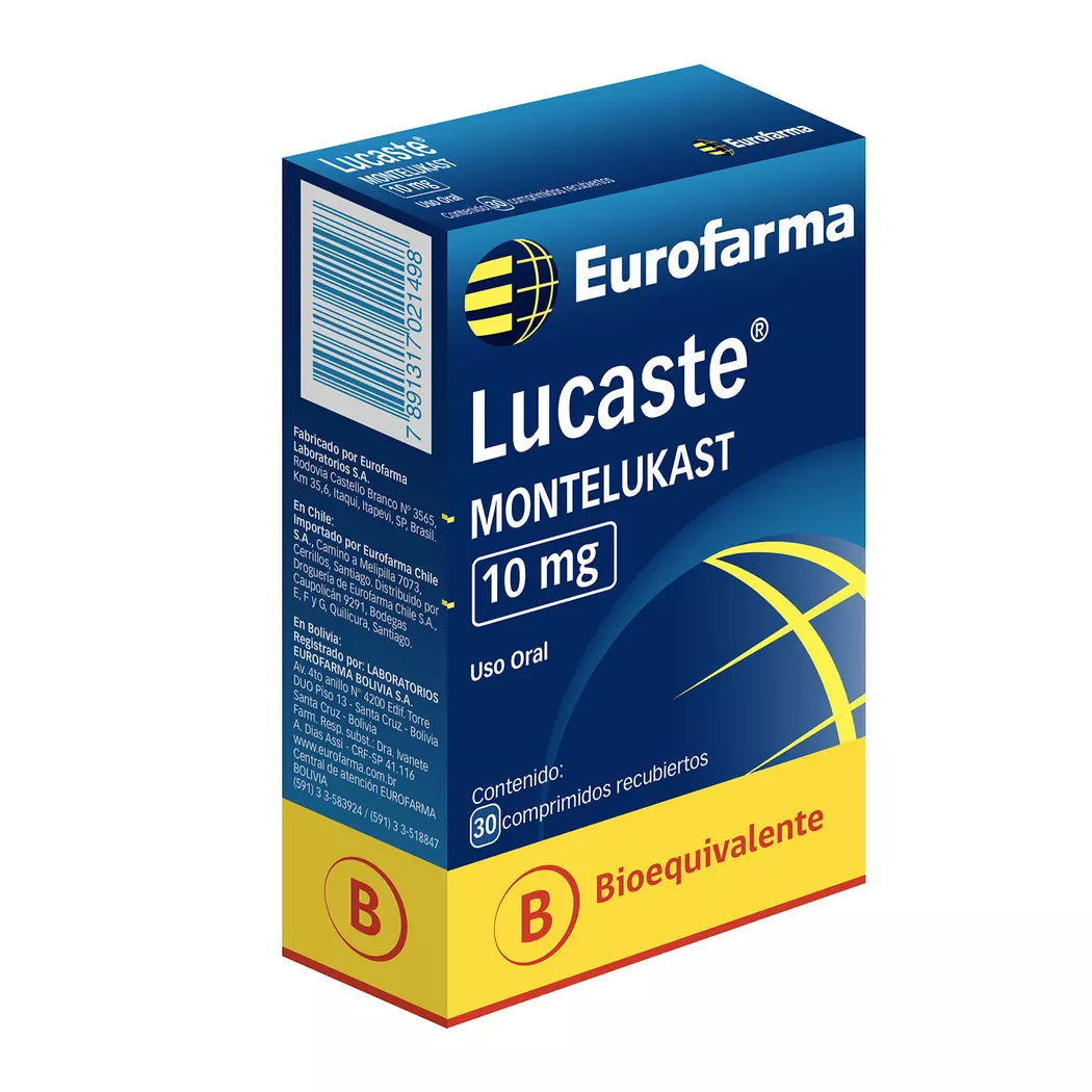 Lucaste Montelukast 10 MG x 30 Comprimidos