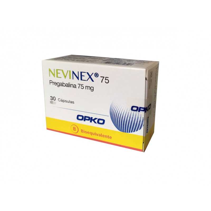 Nevinex Pregabalina 75 MG x 30 Cápsulas