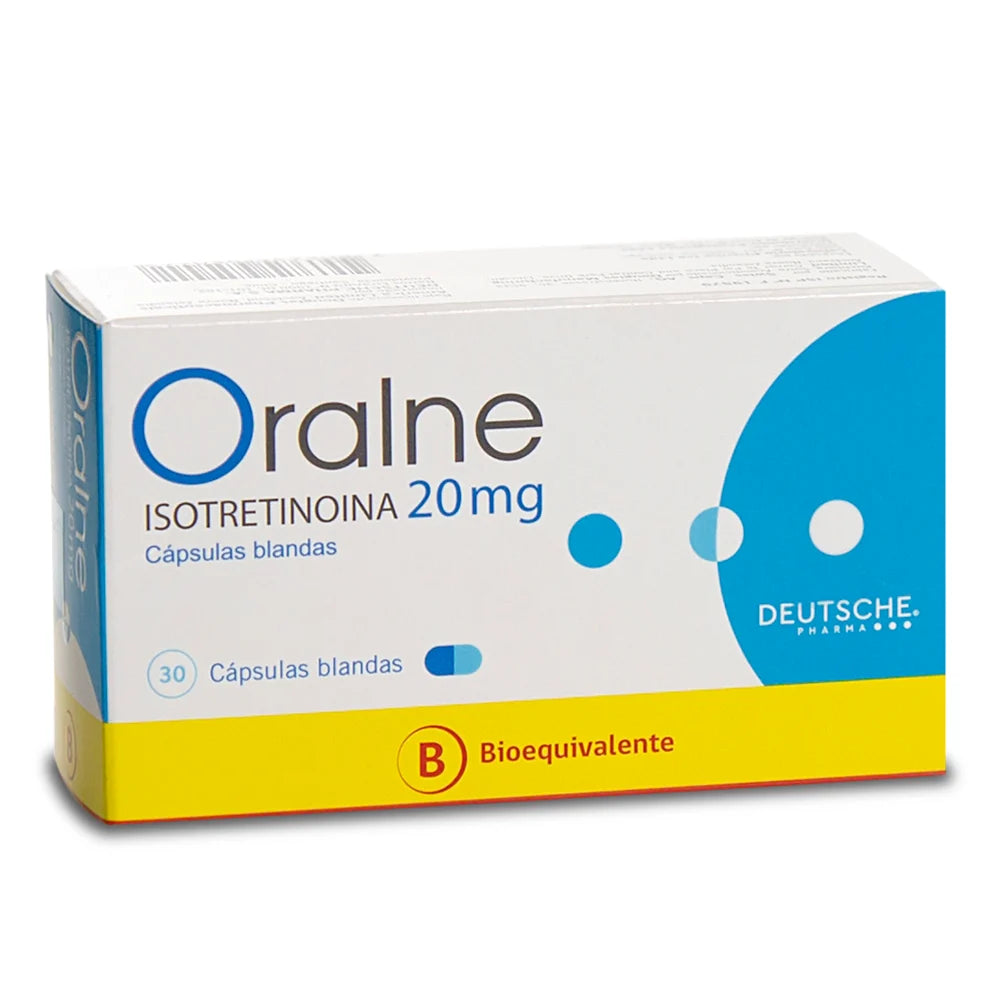 Oralne Isotretinoina 20 mg x 30 Cápsulas