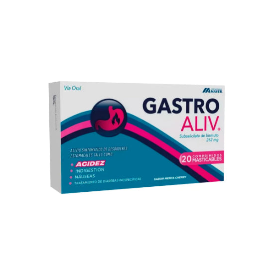 Gastro Aliv 262 MG x 20 Comprimidos