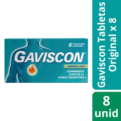 Gaviscon Menta x 8 Comprimidos