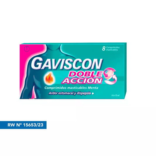 Gaviscon Doble Acción x 8 Comprimidos
