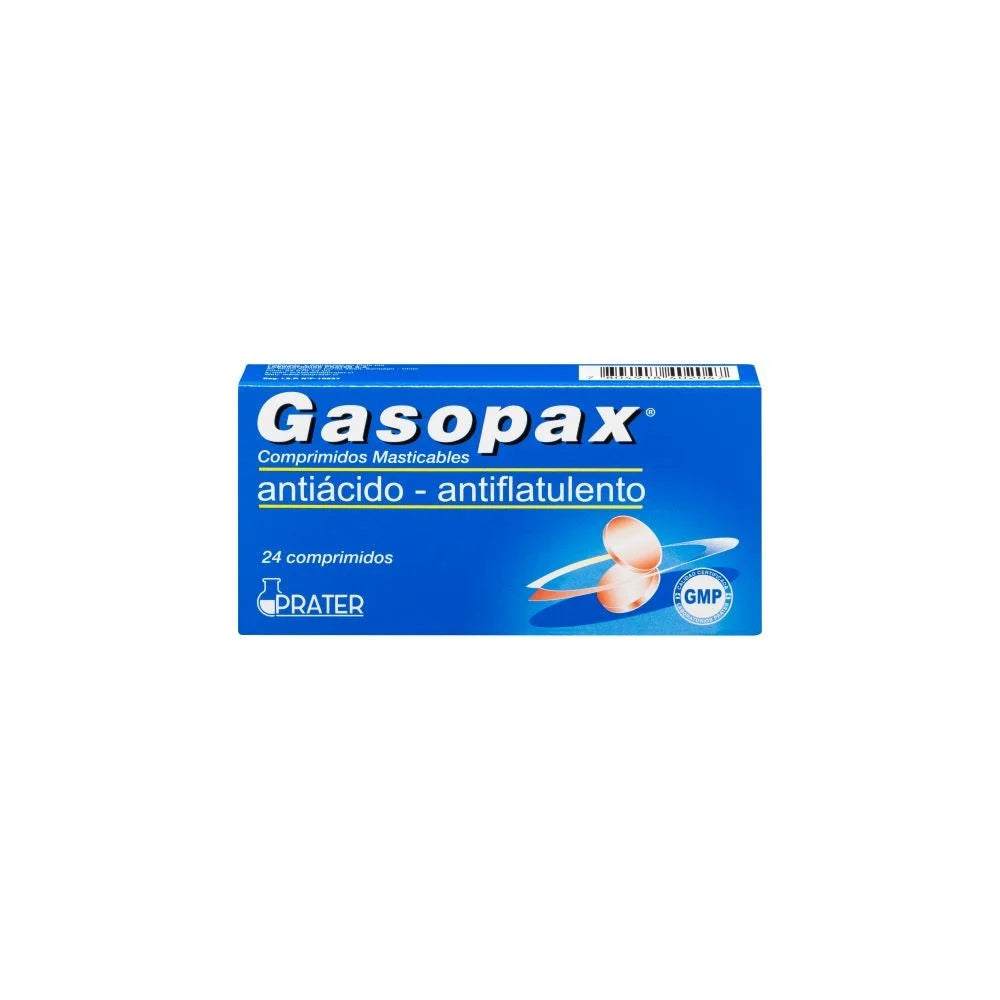 Gasopax Antiácido Antiflatulento x 24 Comprimidos