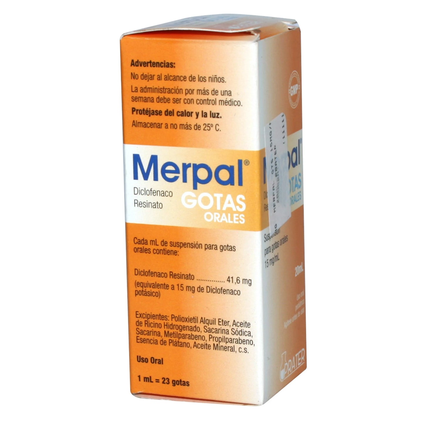 Merpal Gotas Diclofenaco Resinado 15 MG / ML
