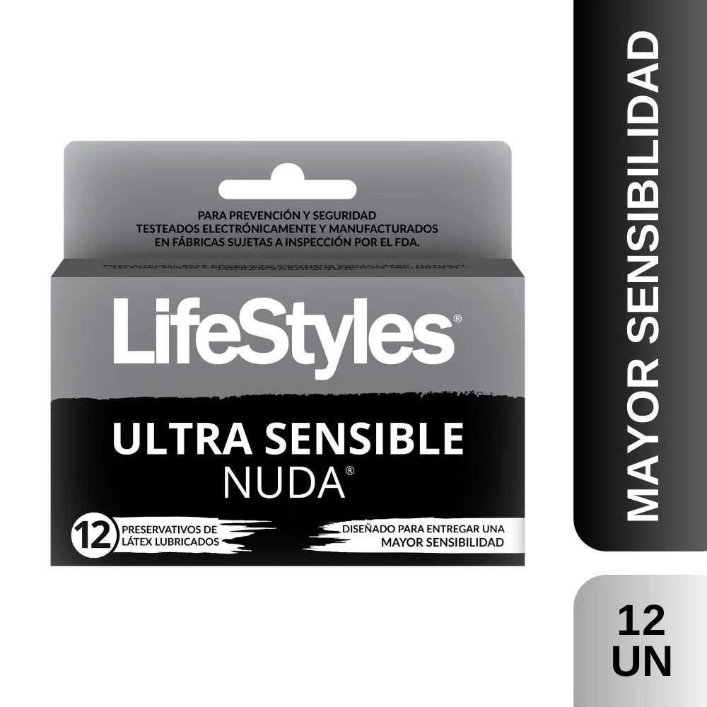 LifeStyles NUDA 12 unidades preservativo
