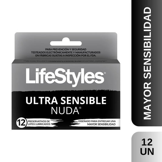 LifeStyles NUDA 12 unidades preservativo