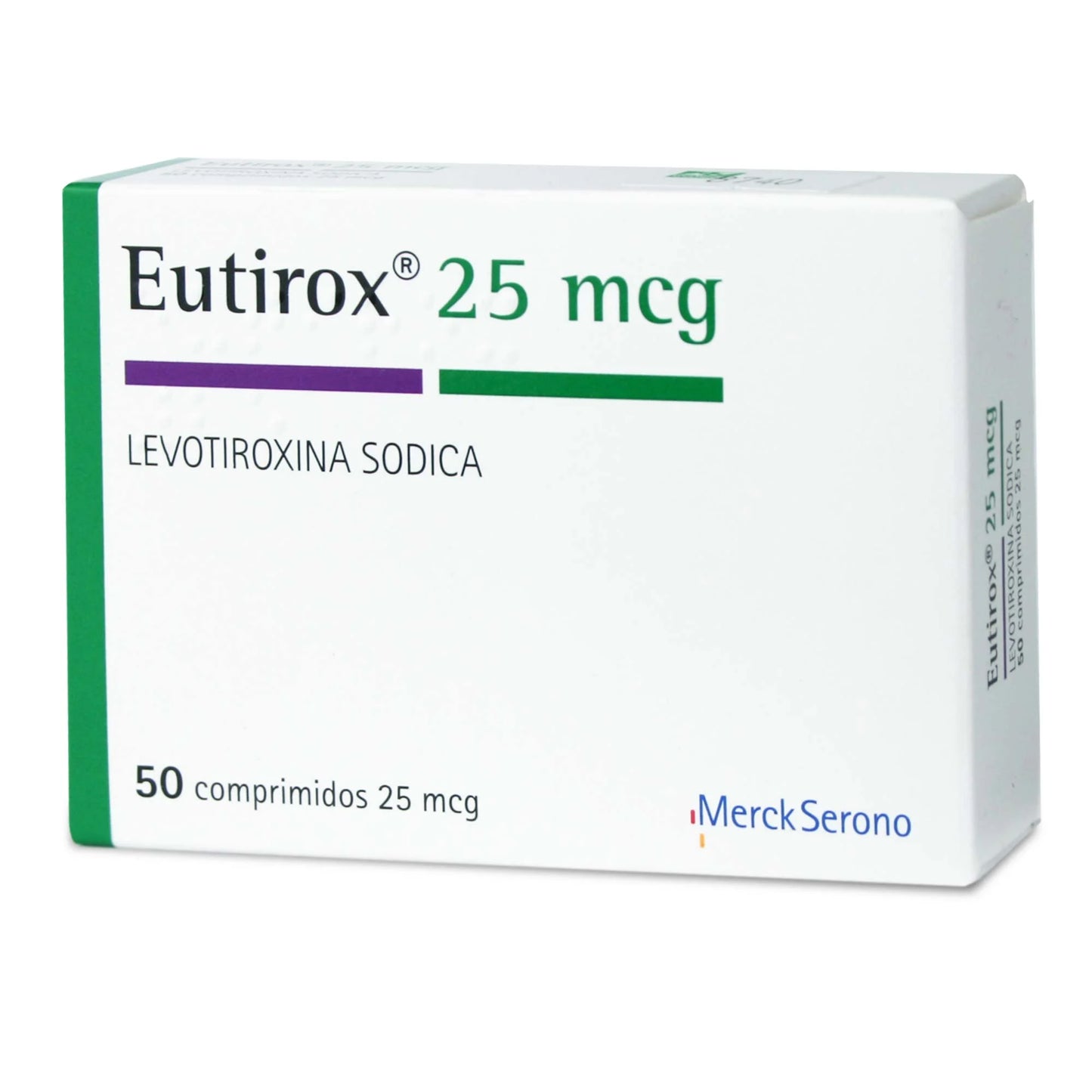 Eutirox Levotiroxina Sódica 25 MCG x 50 Comprimidos