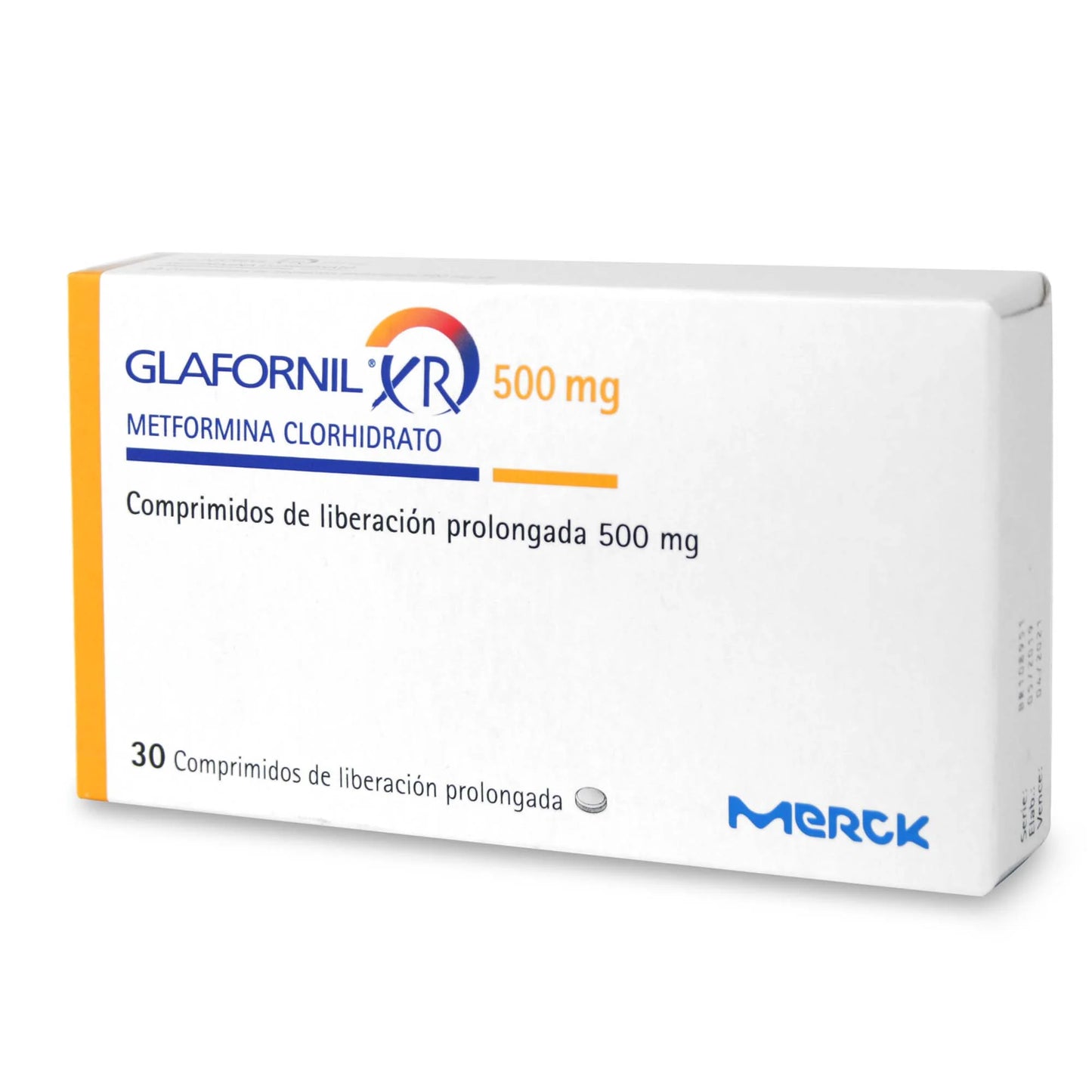 Glafornil XR 500 MG Metformina Clorhidrato 500 MG x 30 Comprimidos
