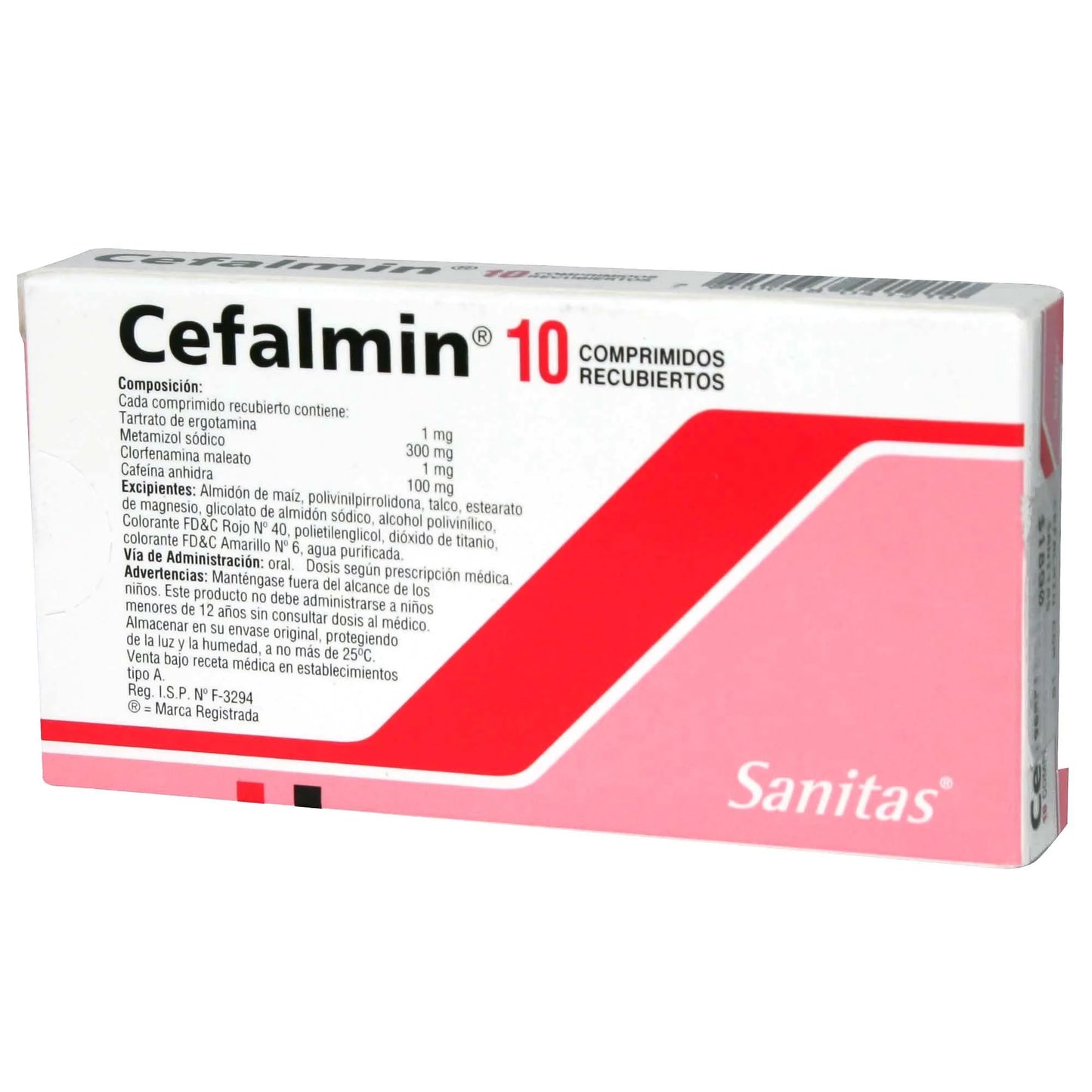 Cefalmin Metamizol 300 mg x 10 Comprimidos Recubiertos