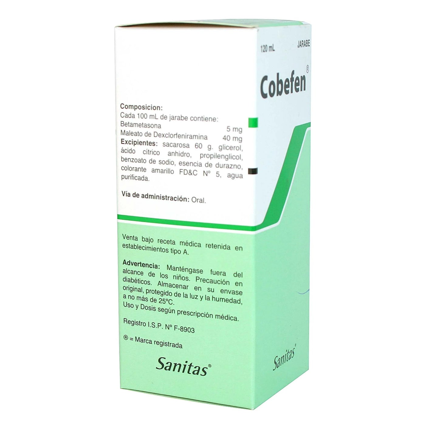 Cobefen Betametasona 2 MG Jarabe 120 ML