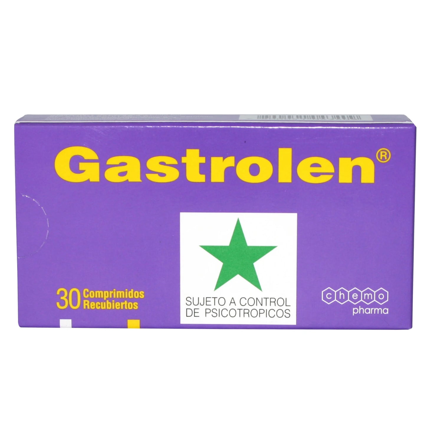 Gastrolen Clordiazepóxido 5 MG / Bromuro De Clidinio 2.5 MG x 30 Comprimidos