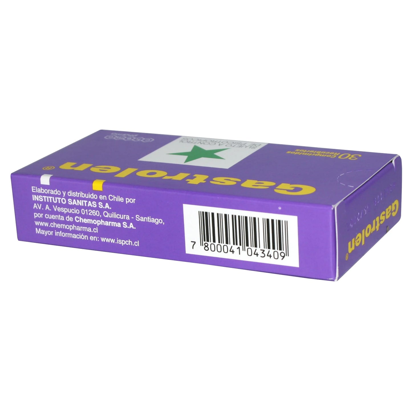 Gastrolen Clordiazepóxido 5 MG / Bromuro De Clidinio 2.5 MG x 30 Comprimidos