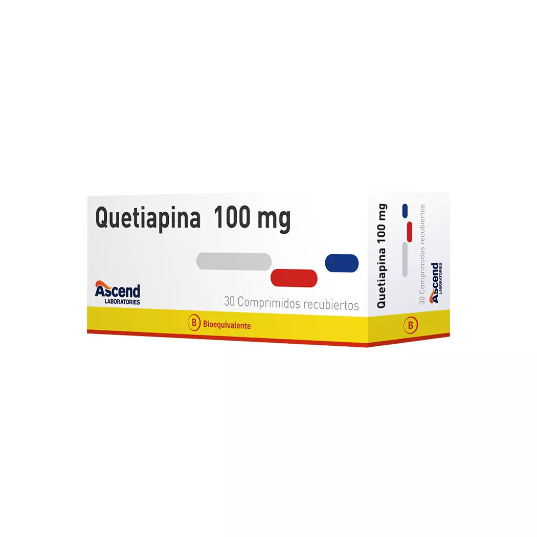 Quetiapina 100 MG x 30 Comprimidos Ascend