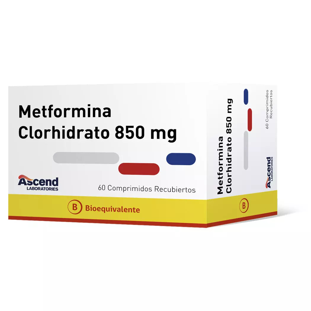 Metformina Clorhidrato 850 MG x 60 Comprimidos