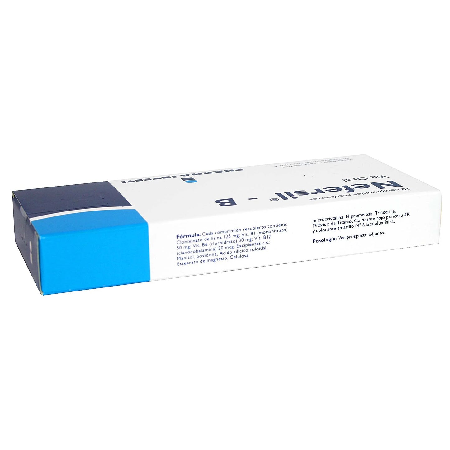 Nefersil-B Clonixinato de Lisina / Vitamina B1/B6/B12 10 Comprimidos Recubiertos
