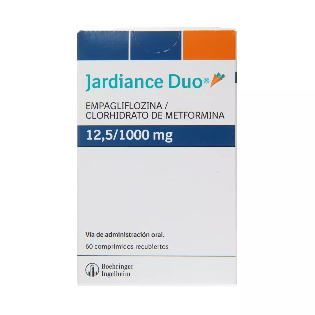 Jardiance Duo Empagliflozina 12.5 MG / Metformina 1000 MG x 60 Comprimidos