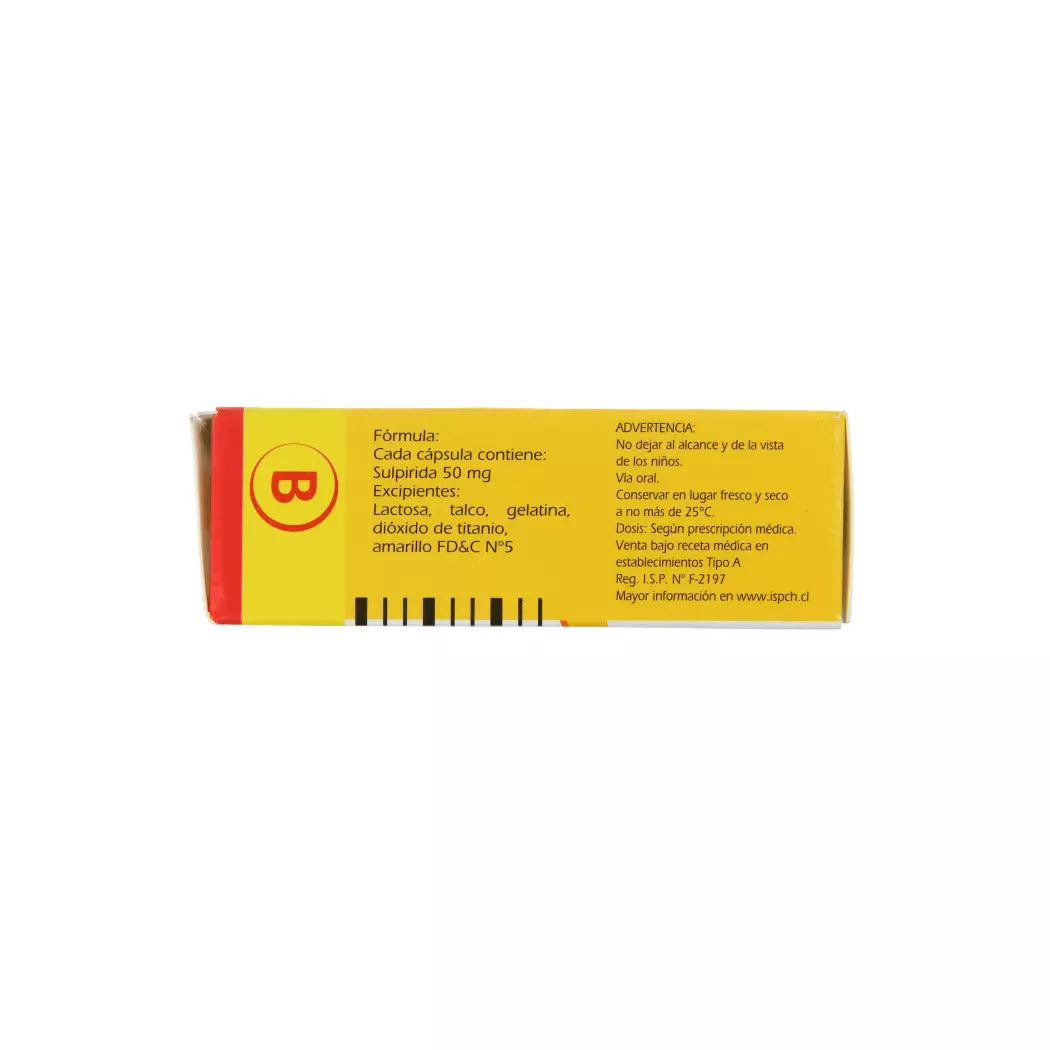 Sulpilan Sulpirida 50 MG x 30 Cápsulas