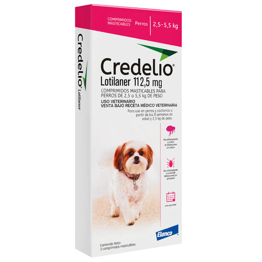 Credelio antiparasitario externo perros 2.5 - 5.5 Kg x1