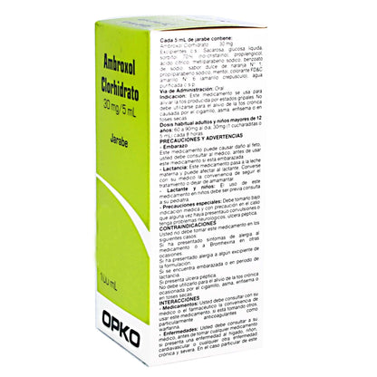 Ambroxol Clorhidrato 30 MG / 5 ML 100 ML Opko