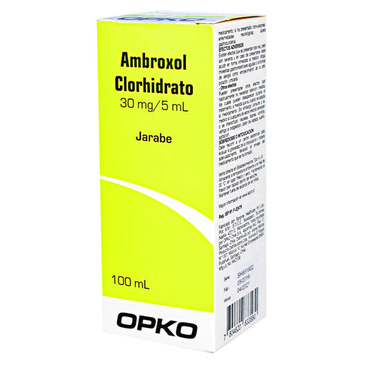 Ambroxol Clorhidrato 30 MG / 5 ML 100 ML Opko