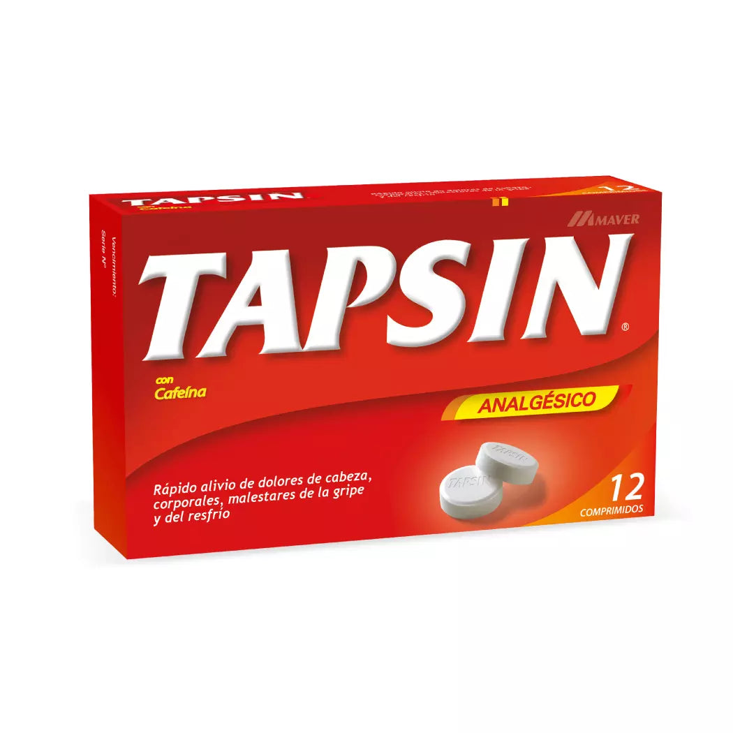 Tapsin Cafeína 12 Comprimidos
