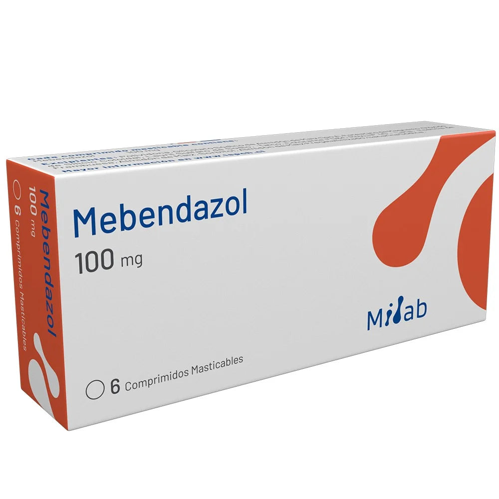 Mebendazol 100 MG x 6 Comprimidos Milab