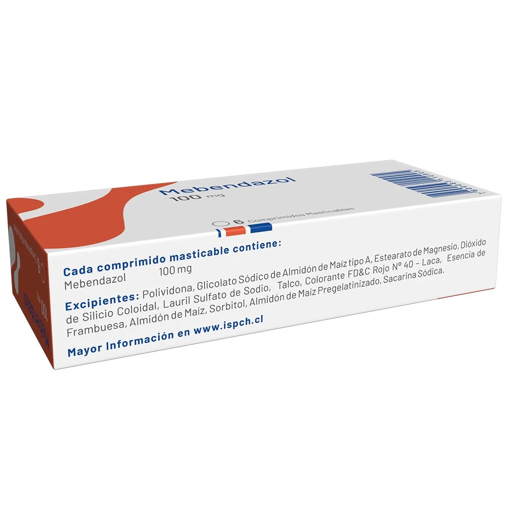 Mebendazol 100 MG x 6 Comprimidos Milab