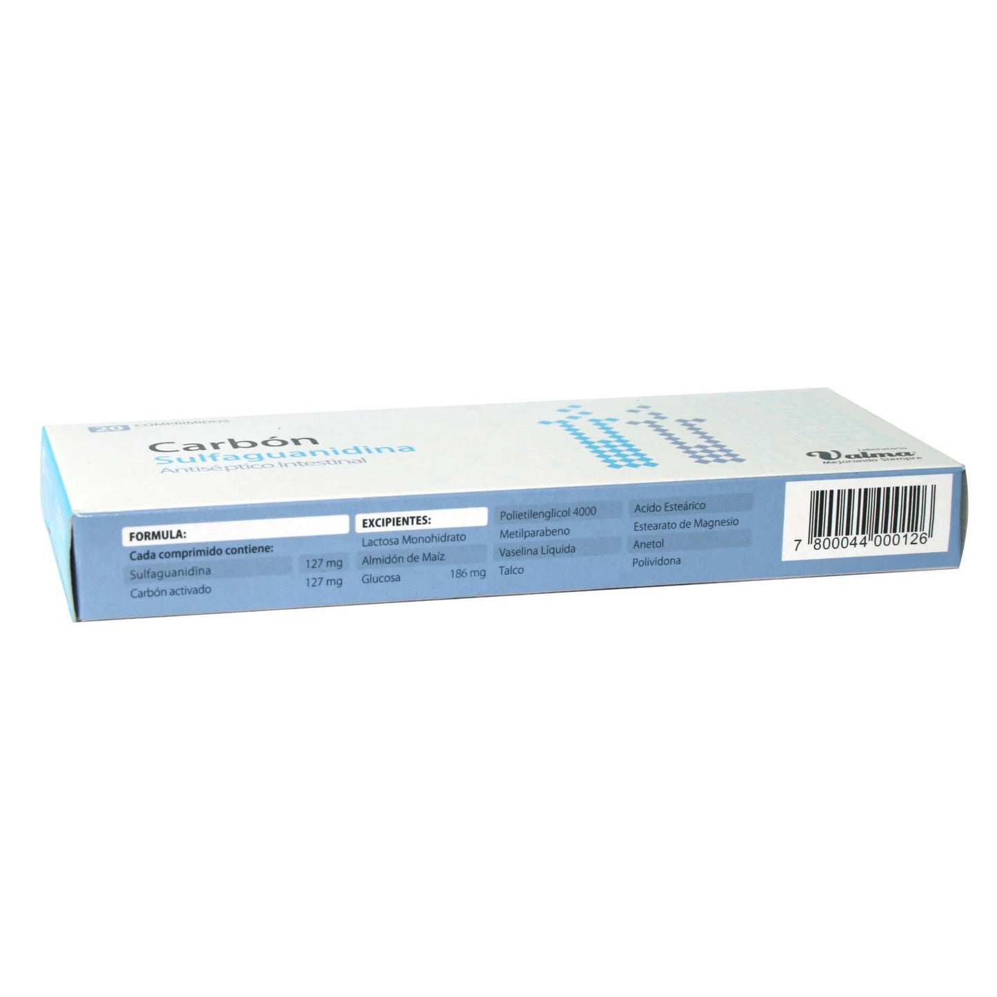 Carbon Sulfaguanidina 127 MG x 20 Comprimidos