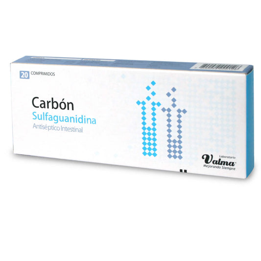 Carbon Sulfaguanidina 127 MG x 20 Comprimidos