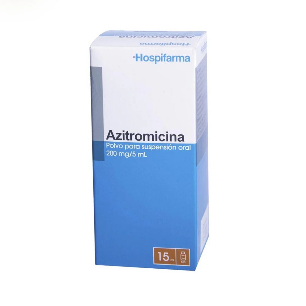 Azitromicina Polvo 200 MG / 5 ML x 15 ML Hospifarma