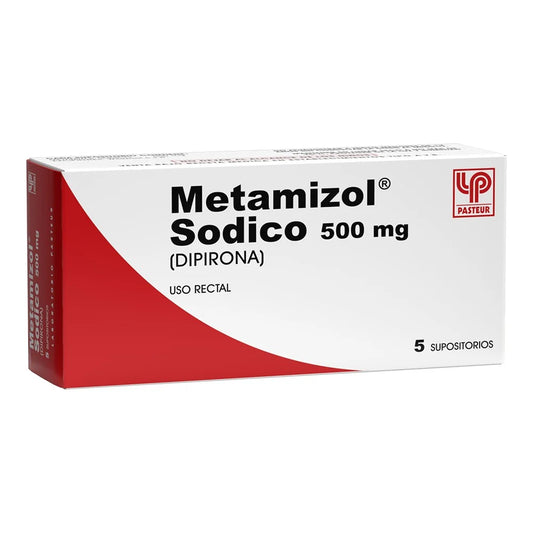 Metamizol Sódico 500 MG x 5 Supositorios