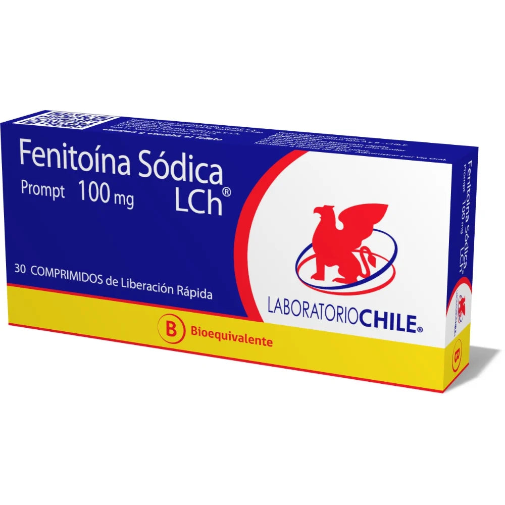 Fenitoina Sodica 100 MG x 30 Comprimidos Chile