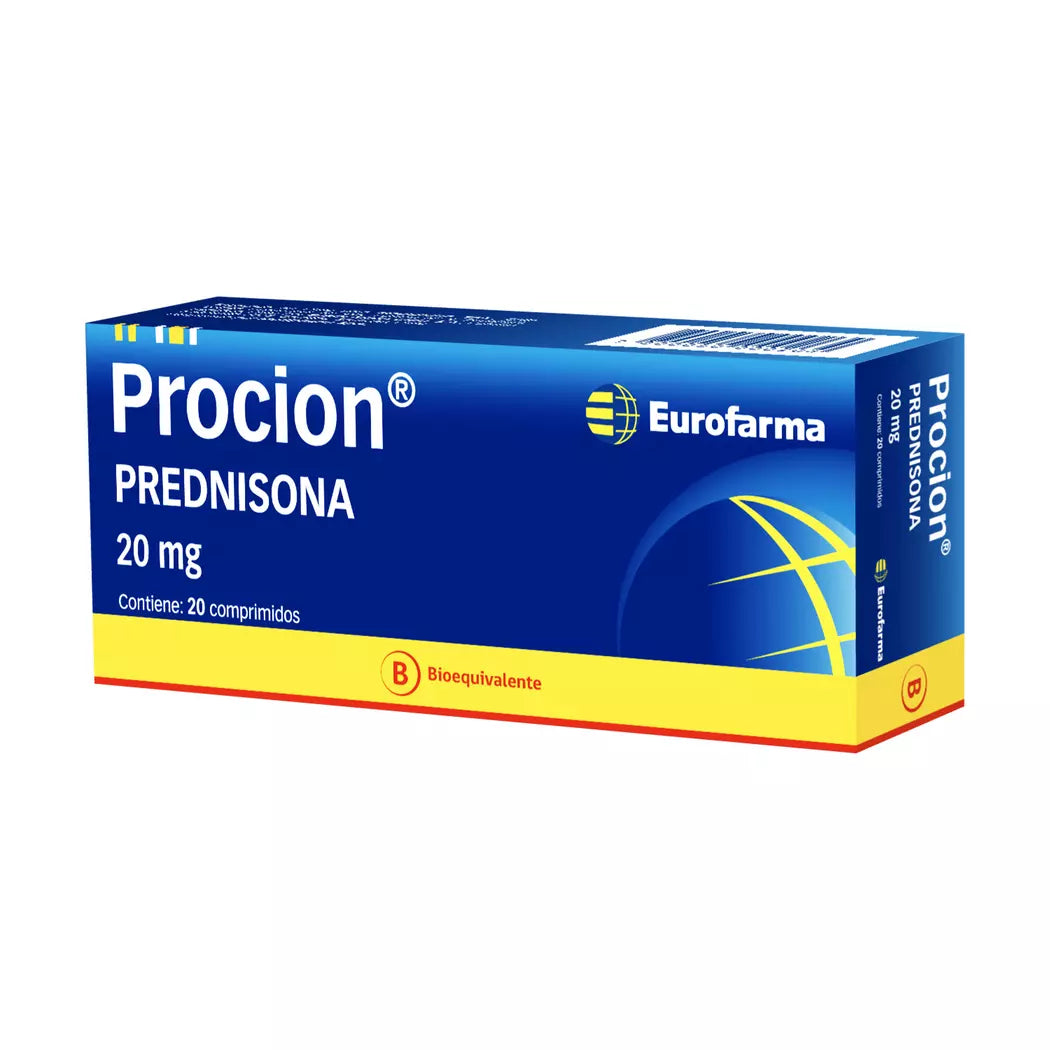 Procion Prednisona 20 MG x 20 Comprimidos Eurofarma