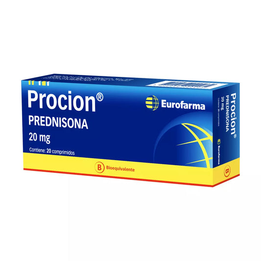 Procion Prednisona 20 MG x 20 Comprimidos Eurofarma