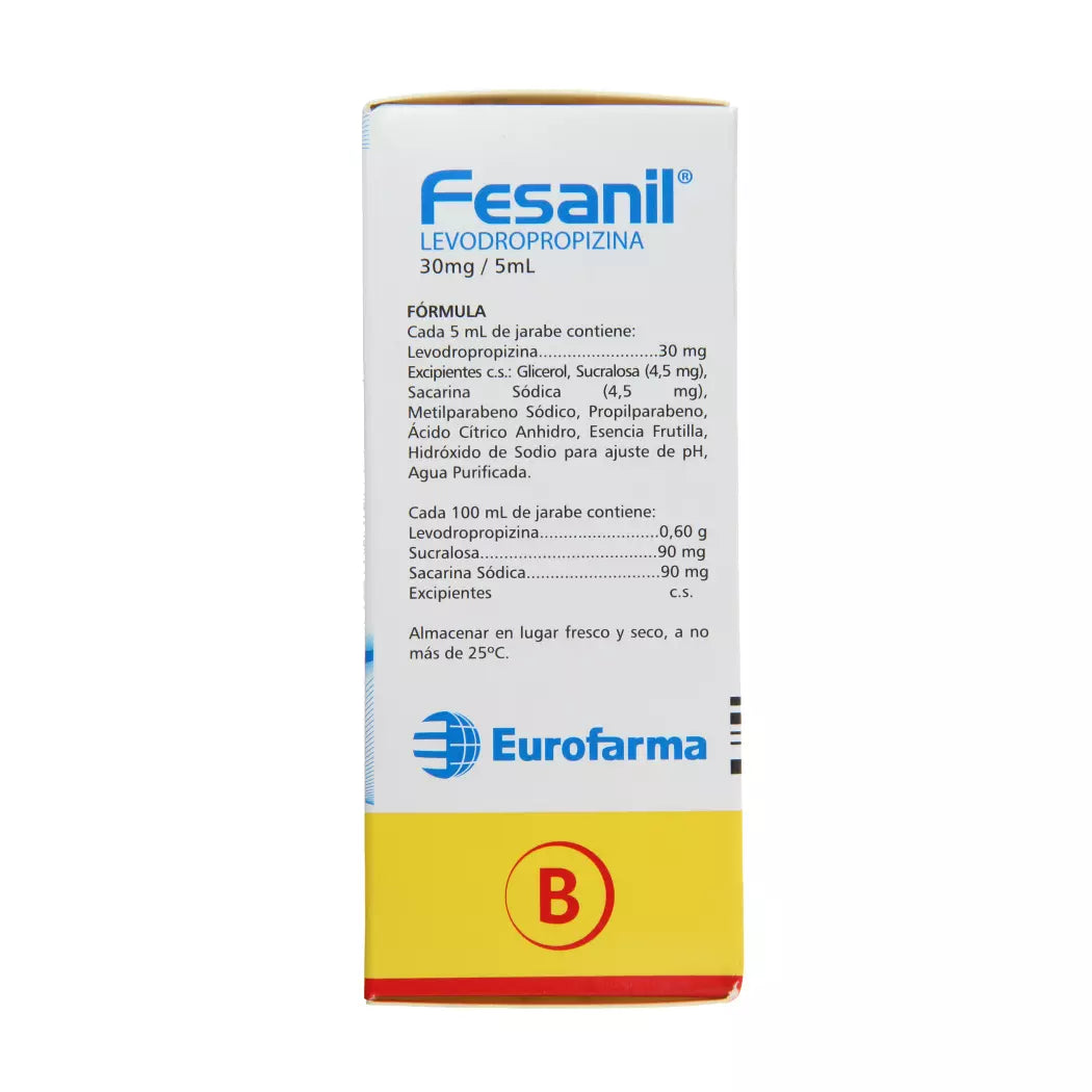 Fesanil Levodropropizina 30 MG / 5 ML 120 ML