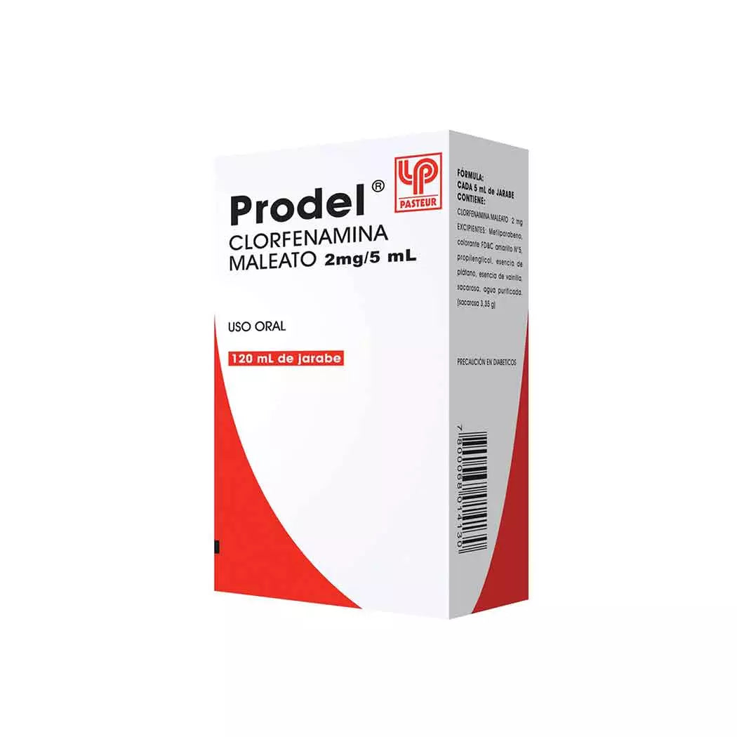 Prodel Clorfenamina Maleato 2 MG / 5 ML 120 ML