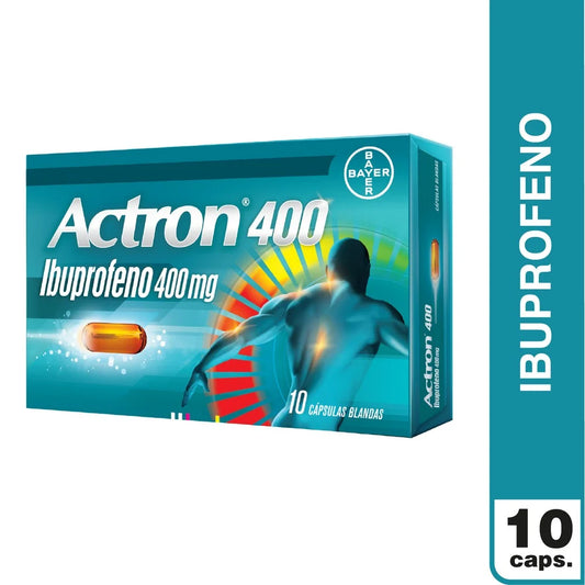 Actron Ibuprofeno 400 MG x 10 Cápsulas