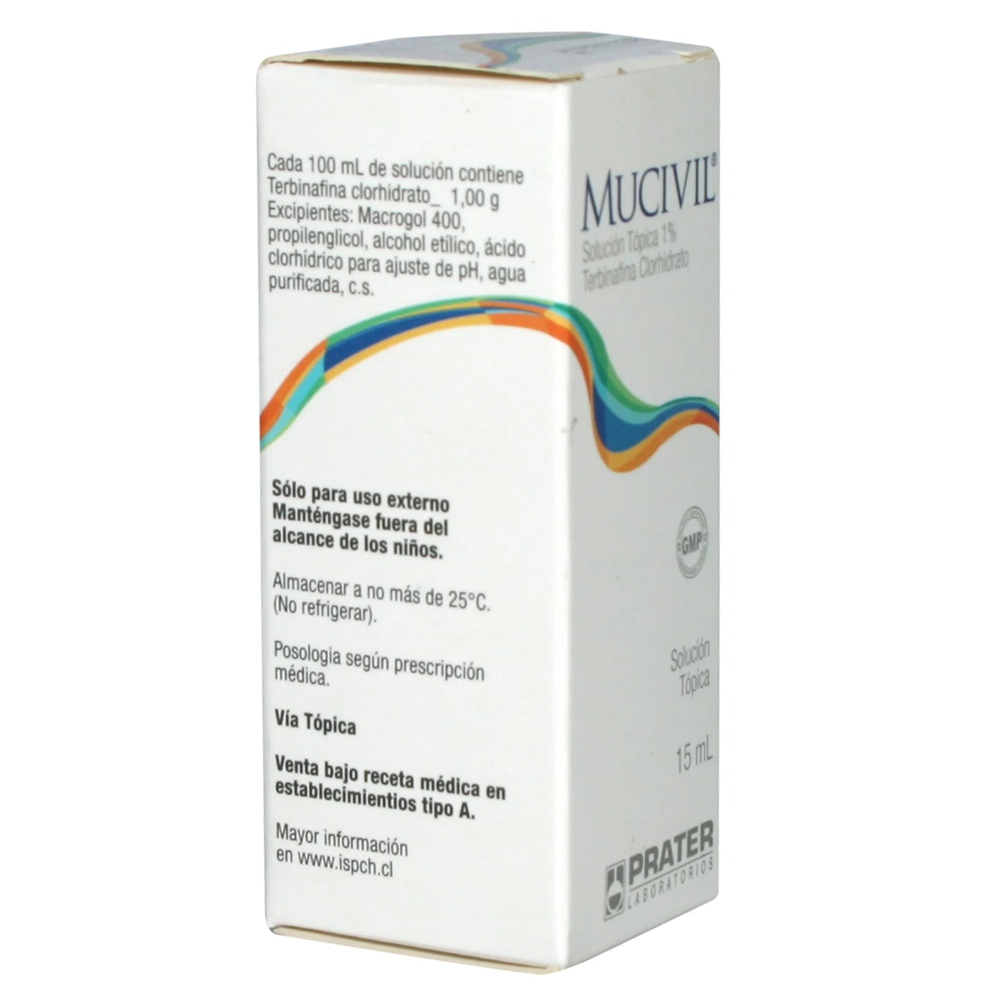 Mucivil Terbinafina Clorhidrato Solución Tópica 1% 15 ML