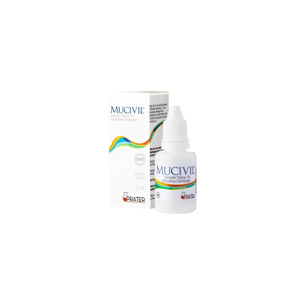 Mucivil Terbinafina Clorhidrato Solución Tópica 1% 15 ML