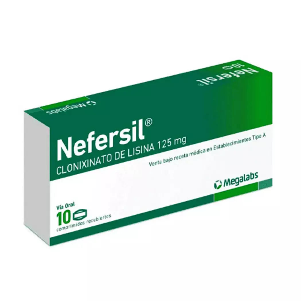 Nefersil Clonixinato de Lisina 125 MG x 10 Cápsulas