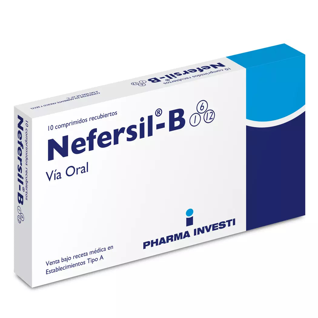 Nefersil-B Clonixinato de Lisina / Vitamina B1/B6/B12 10 Comprimidos Recubiertos