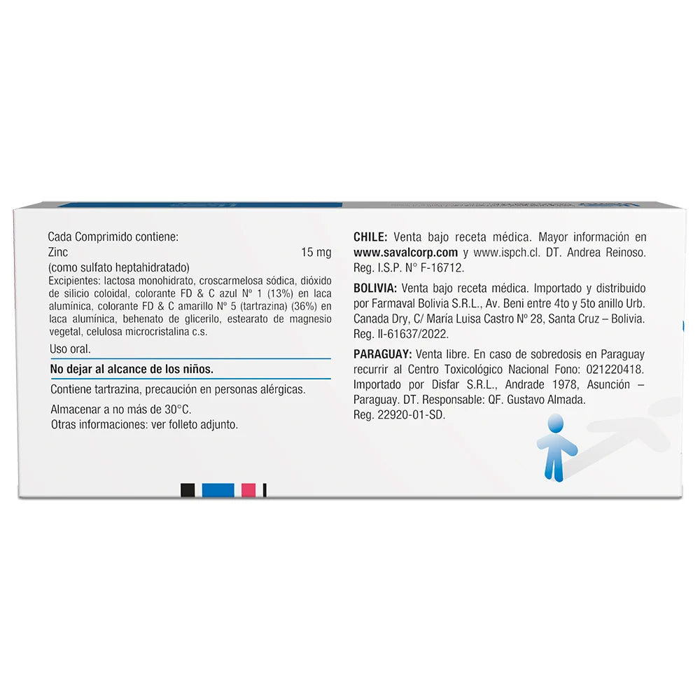 Alta Zinc 15 MG x 40 Comprimidos