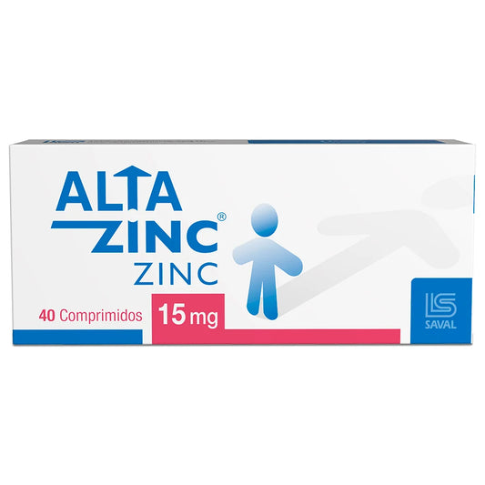 Alta Zinc 15 MG x 40 Comprimidos
