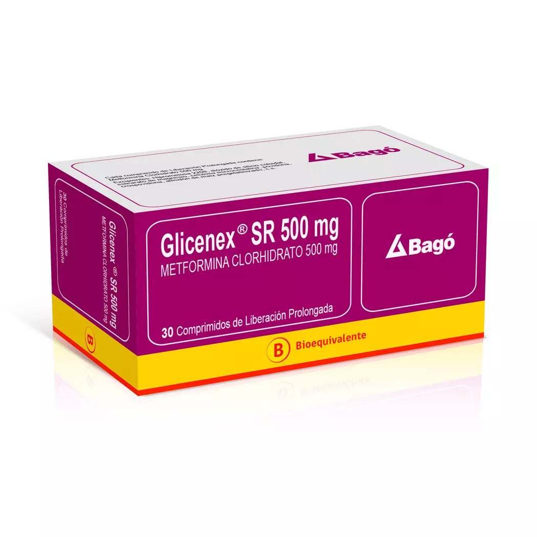 Glicenex SR 500 MG x 30 Comprimidos