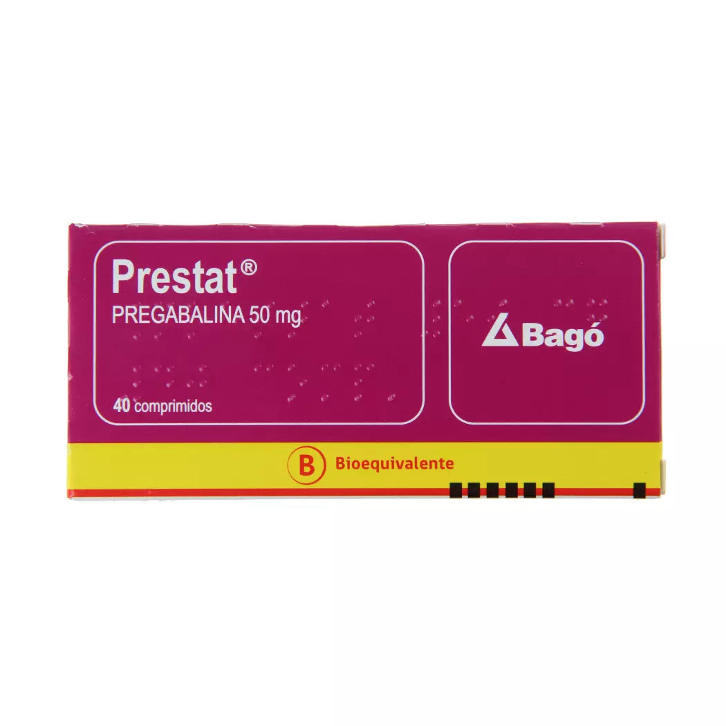 Prestat 50 MG Pregabalina x 40 Comprimidos